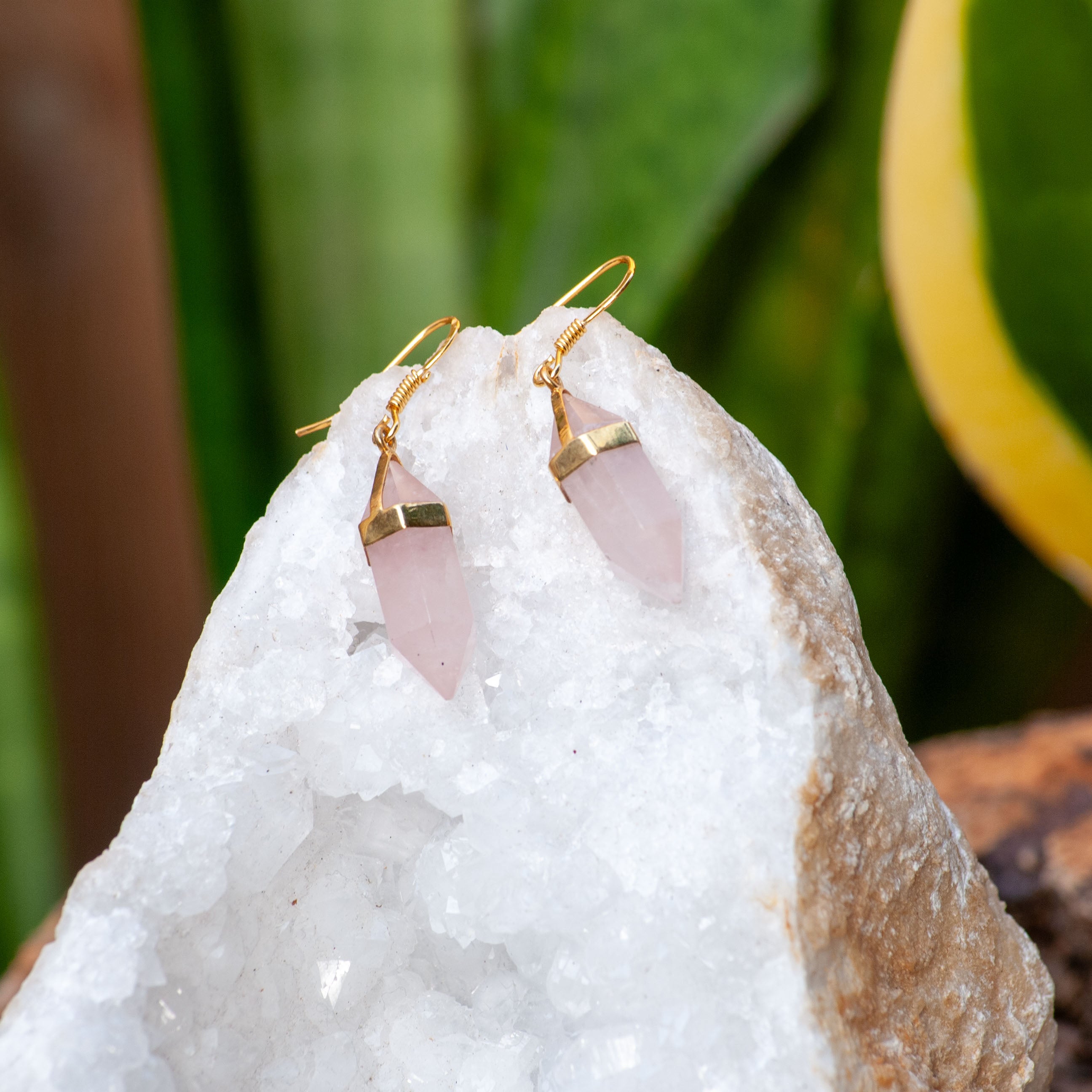 Zenvya - Rozenkwarts Oorbellen - 925 Sterling Zilver