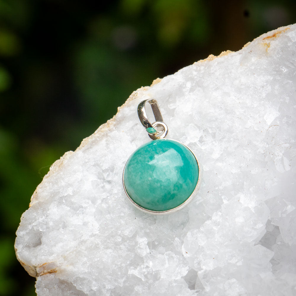 Amazoniet Ketting - Kalmte & Harmonie - Echt Zilver