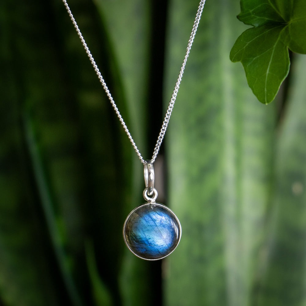 Zenvya Zilveren Edelsteen Sieraden Labradoriet Ketting