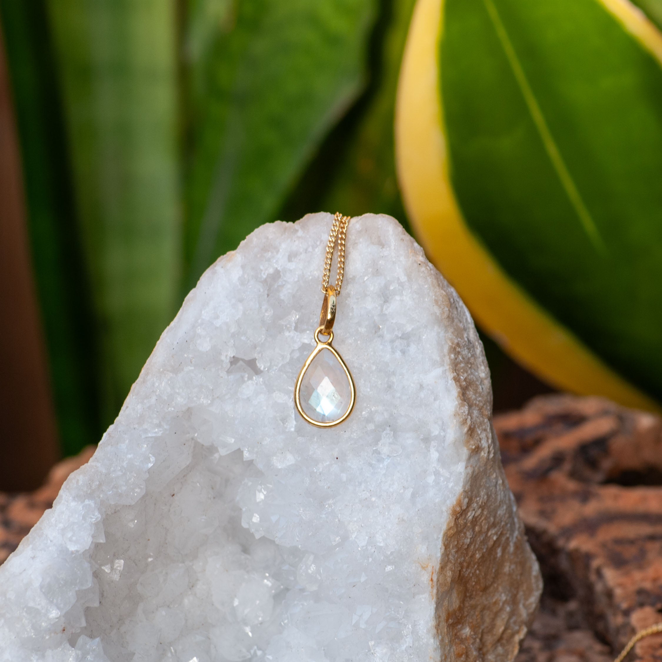 Zenvya - Maansteen Ketting - 925 Sterling Zilver