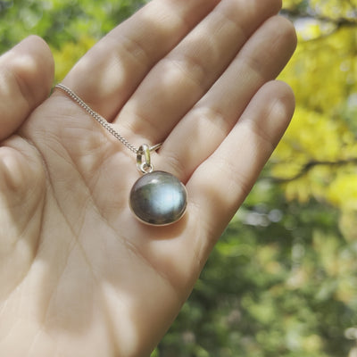 Zenvya Zilveren Edelsteen Sieraden Labradoriet Ketting